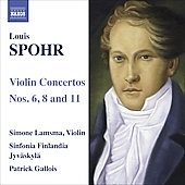 ⡼͡ॹ/Spohr Violin Concerti 6, 8, 11 / Simone Lamsma(vn), Patrick Gallois(cond), Sinfonia Finlandia[8570528]