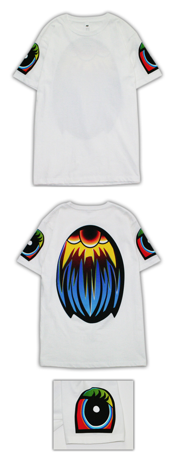 Bjork/Bjork / Eye/Feather T-shirt White/Lサイズ