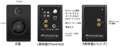 Audioengine 超小型 Bluetooth パワードスピーカー A2+(2台セット)/White