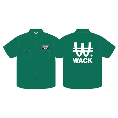 WACK × TOWER RECORDS ワークシャツ Green 中国・四国限定 Mサイズ[MD01-4459]