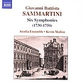 SAMMARTINI :SIX SYMPHONIES:J-C.62/J-C.9/J-C.16/J-C.36/J-C.23/J-C.4:KEVIN MALLON(cond)/ARADIA ENSEMBLE SAMMARTINI :SIX SYMPHONIES:J-C.62/J-C.9/J-C.16/J-C.36/J-C.23/J-C.4:KEVIN MALLON(cond)/ARADIA ENSEMBLE