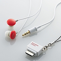 ELECOM 携帯電話対応ヘッドホン 「Sundries Colors」 EHP-CINF20 Red