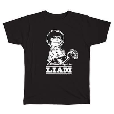 PEANUTS COMIC STYLE×ブリット・ポップ・スター T-shirt LIAM Black/Sサイズ PEANUTS COMIC STYLE×ブリット・ポップ・スター T-shirt LIAM Black/Sサイズ