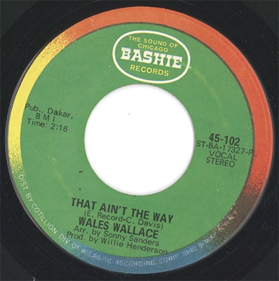 Wales Wallace/THAT AIN'T THE WAY/THE CHASE IS ONס[SOLID-42]