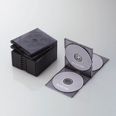 ELECOM CD/DVD(4Ǽ)(5ѥå)/ꥢ֥å[CCD-JSCNQ5CBK]