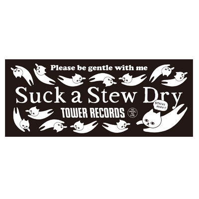 Suck a Stew Dry×エミネコ×TOWER RECORDS フェイスタオル Suck a Stew Dry×エミネコ×TOWER RECORDS フェイスタオル