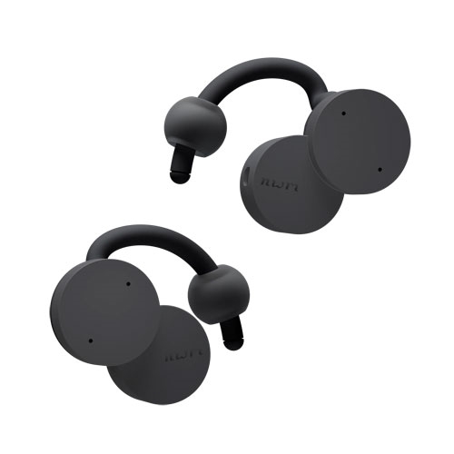 【値下げ】nwm DOTS ワイヤレスイヤホン（チャコールブラック） nwm DOTS 完全ワイヤレス 耳スピーカー チャコールブラック