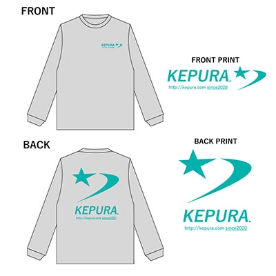 ケプラ/KEPURA Long T-shirts グレー(XL)
