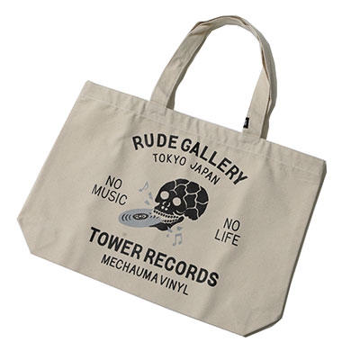 RUDE GALLERY × TOWER RECORDS トートバッグ ナチュラル