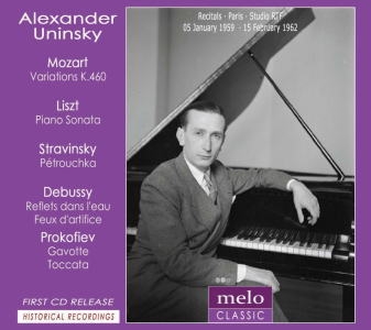 Mozart: 8 Variations K.460; Liszt: Piano Sonata HS.178; Stravinsky: Trois Mouvements de Petrouchka, etc Mozart: 8 Variations K.460; Liszt: Piano Sonata HS.178; Stravinsky: Trois Mouvements de Petrouchka, etc
