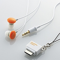 ELECOM 携帯電話対応ヘッドホン 「Sundries Colors」 EHP-CINF20 Orange