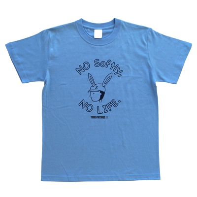 Softly×TOWER RECORDS T-shirt サックス・ブルー Sサイズ