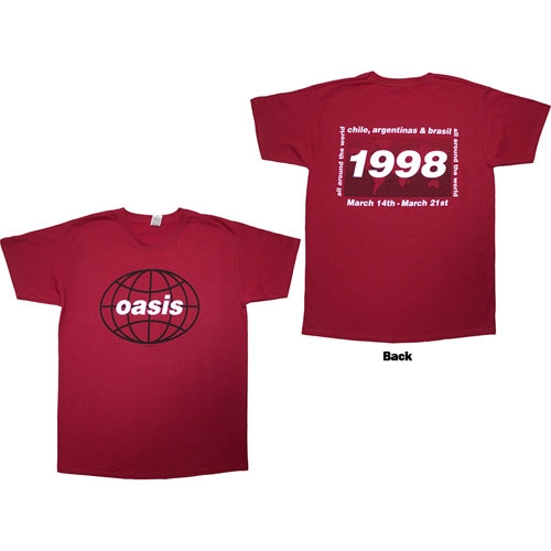 Oasis/Oasis 1998 World Tour - South America (Red) M[OASTS-43MR01M]