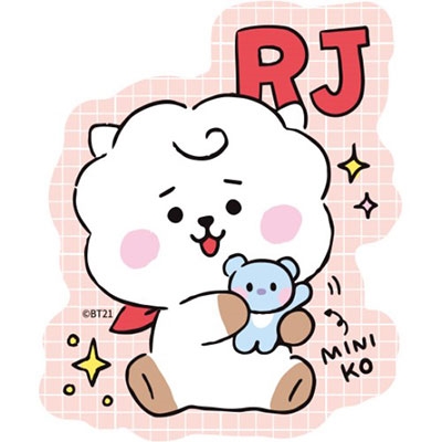 Bt21 ダイカットステッカーミニ My Little Buddy Rj