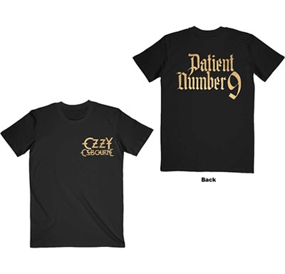 Ozzy Osbourne/Ozzy Osbourne Patient No. 9 Gold Logo T-Shirt/M[2050268776399]