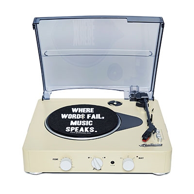 BRAD RETRO RECORD PLAYER/IVORY