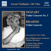 ジョコンダ デ ヴィート Mozart Violin Concerto No 3 K 216 Brahms Violin Concerto Op 77 Gioconda De Vito Thomas Beecham Rpo Etc