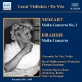 Mozart: Violin Concerto No.3 K.216; Brahms: Violin Concerto Op.77 / Gioconda de Vito, Thomas Beecham, RPO, etc