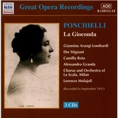 Historical - Ponchielli: La Gioconda / Arangi-Lombardi, etc Historical - Ponchielli: La Gioconda / Arangi-Lombardi, etc