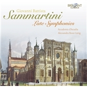 Sammartini: Late Symphonies Sammartini: Late Symphonies