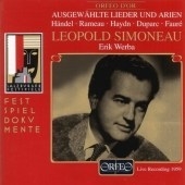 Leopold Simoneau Lieder Recital