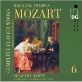 Mozart: Complete Piano Works Vol.6 -Ouverture KV.399/Gigue KV.574/Sonata KV.13/etc:Siegbert Rampe(cemb/clavichord/fp) Mozart: Complete Piano Works Vol.6 -Ouverture KV.399/Gigue KV.574/Sonata KV.13/etc:Siegbert Rampe(cemb/clavichord/fp)