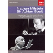 Beethoven: Violin Concerto; R.V.Williams: Job; Symphony No.8 / Nathan Milstein, Adrian Boult, etc