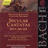 Bach: Cantatas Nos 202-204