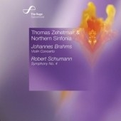 Brahms:Violin Concerto/Schumann:Symphony No.4 (1841 Version) (12/9-11/2006):Thomas Zehetmair(vn/cond)/Northern Sinfonia
