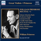 William Primrose Recital Vol.1 (Recorded 1927-1947)