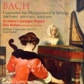 J.S.Bach: Concertos for Solo Harpsichord Nos.2,3,7 / Ivor Bolton, St.James Baroque Players, David Ponsford
