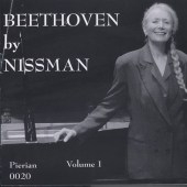Beethoven by Nissman Vol 1 / Barbara Nissman Beethoven by Nissman Vol 1 / Barbara Nissman