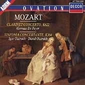 Mozart: Clarinet Concerto, K622; Sinfonia Concertante, K364
