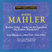 Mahler: Vocal Works / Felbermeyer, Prohaska, et al
