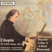 Chopin: 19 Polish Songs Op 74;  et al / Celine, Blumental