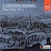 Hummel - Piano Works, Volume 1
