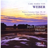 Weber: Piano Sonatas No.2 Op.39, No.3 Op.49, Invitation to the Dance Op.65  / Jean-Francois Heisser(fp)
