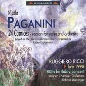 Paganini (arr Schumann): Caprices, Op 1