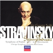 Stravinsky: Symphonies / Sir Georg Solti, Chicago SO & Chorus et al