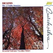 Brahms: The 3 Violin Sonatas / Smietana, Palmer