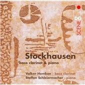 K.Stockhausen: Bass Clarinet & Piano -Tierkreis/Tanze Luzefa/In Freundschaft/etc (12/2005):Steffen Schleiermacher(p)/Volker Hemken(bass-clarinet)