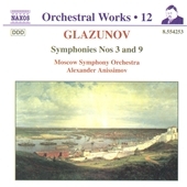 Glazunov: Symphonies no 3 & 9 / Anissimov, Moscow Symphony