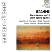Brahms: Piano Quartet Op.25, VIolin Sonata No.3 Op.108 / Jean-Claude Pennetier(p), Regis Pasquier(vn),  Bruno Pasquier(va), Roland Pidoux(vc)  
