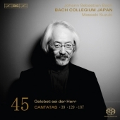 J.S.Bach: Cantatas Vol.45 - No.39, No.129, No.187, Sinfonia BWV.1045 / Maasaki Suzuki, Bach Collegium Japan, etc