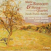MUSIC FOR BASSOON & STRING QUARTET:JACOB:SUITE/DANZI:BASSOON QUARTET OP.40 NO.3/REICHA:GRAND QUINTET:D.SMITH(bassoon)/COULL QUARTET