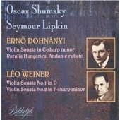VIOLIN SONS:DOHNANYI/WEINER VIOLIN SONS:DOHNANYI/WEINER