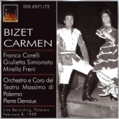 Bizet: Carmen (in Italian) / Pierre Dervaux, Orchestra & Coro del Teatro Massimo de Palermo, Giulietta Simionato, Franco Corelli, etc