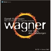 Wagner: Der Ring des Nibelungen / John Tomlinson(Br), Siegfried Jerusalem(T), Anne Evans(S), Daniel Barenboim(cond), Bavarian Festival Orchestra, etc  ［14CD+DVD］