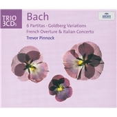 J.S.Bach: Partitas No.1-No.4, No.6, Italian Concerto BWV.971, Goldberg Variations BWV.988 (6/1/1984) / Trevor Pinnock(cemb)