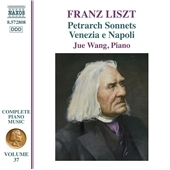奨/Liszt Complete Piano Music Vol.37 - Petrarch Sonnets, Venezia e Napoli, etc[8572808]